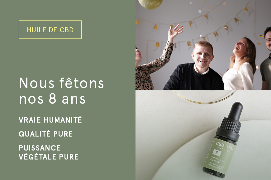 Nous fêtons les 8 ans de CBD Vital